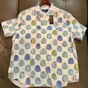 Ralph Lauren Polo Seersucker Short Sleeve Oxford Shirt Multi Multi Print